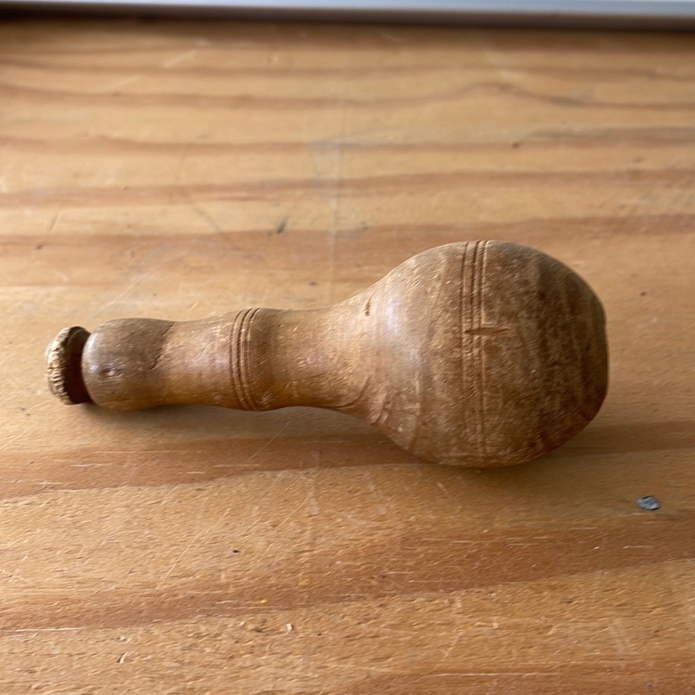 Vintage wood sock darner